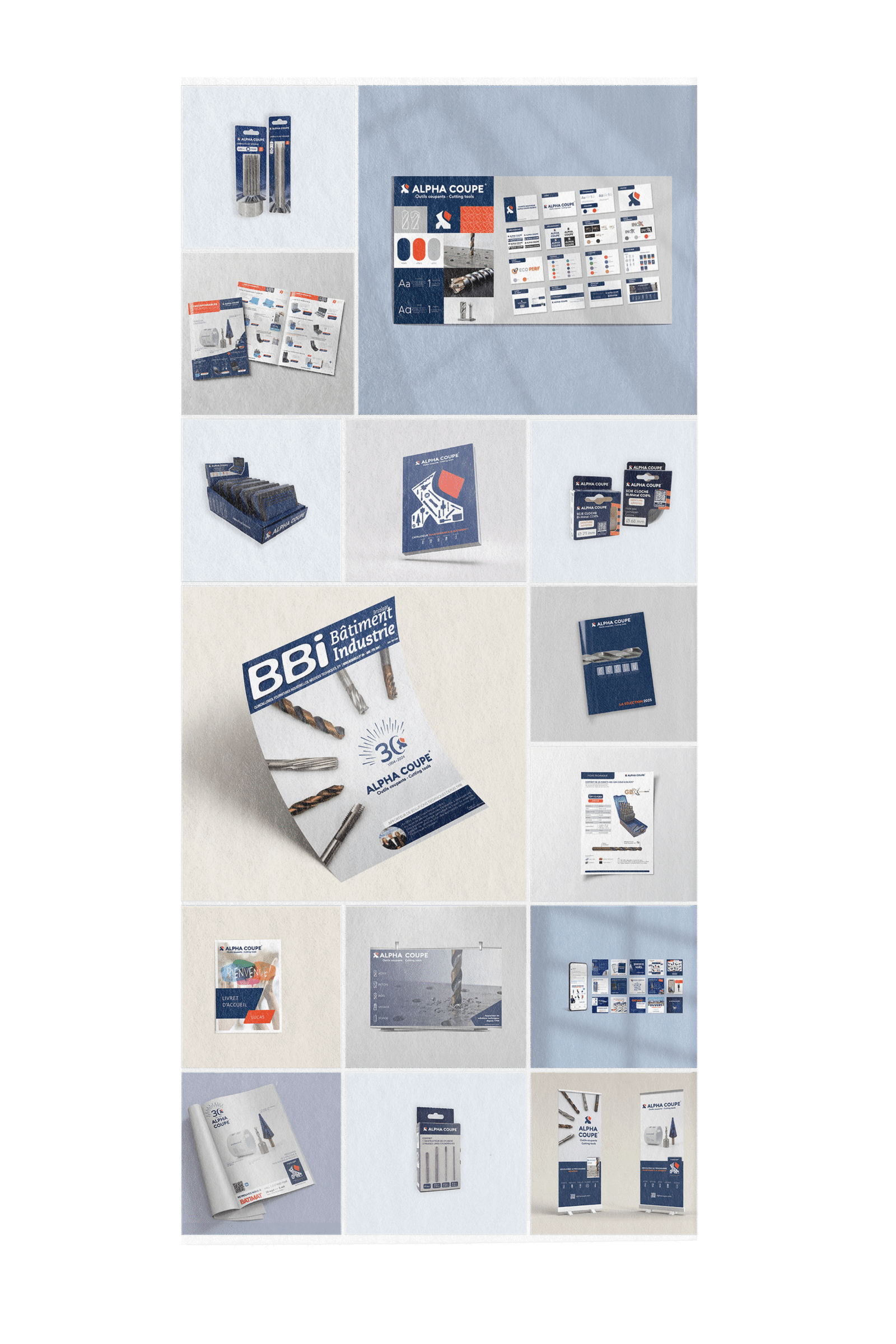 Présentation moodboard sur mockup - projet de branding client