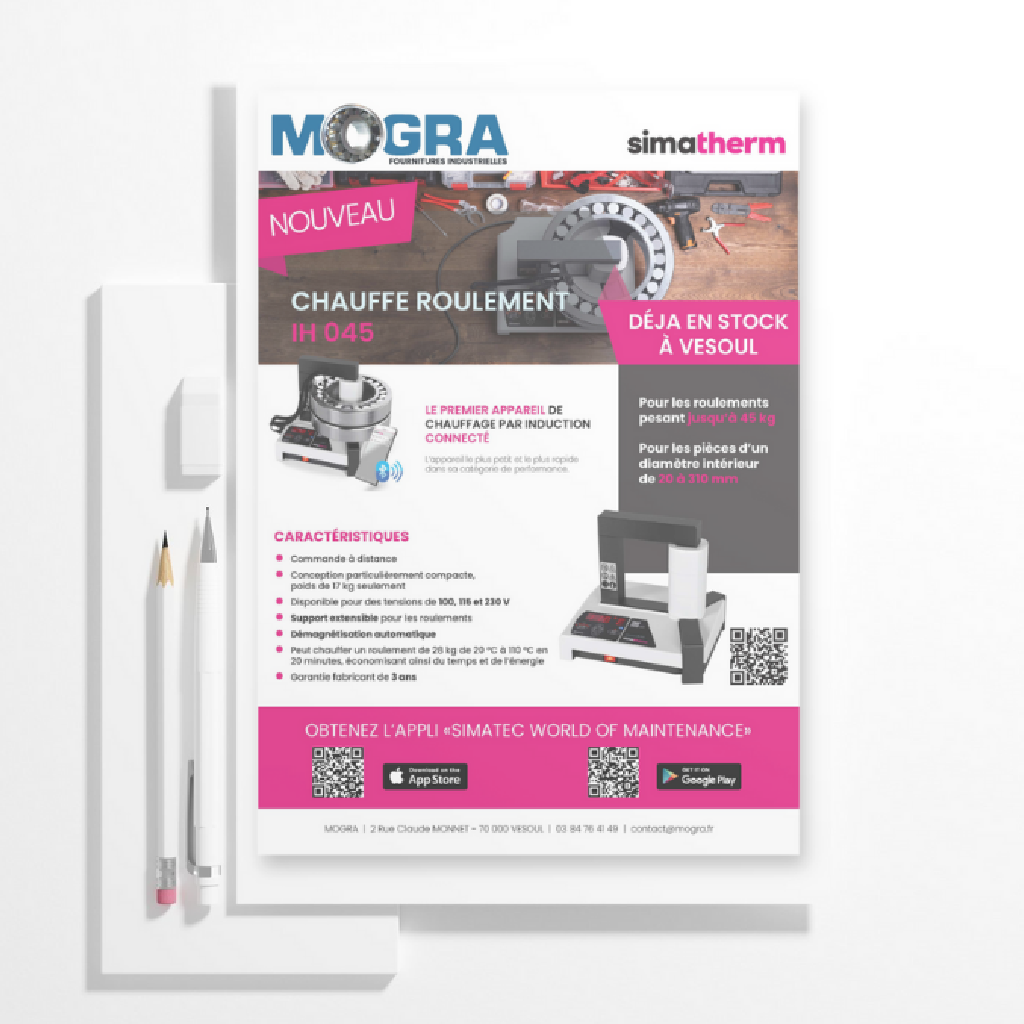 Flyer produit conçu pour promouvoir une offre et renforcer l’impact de la communication visuelle d’une marque