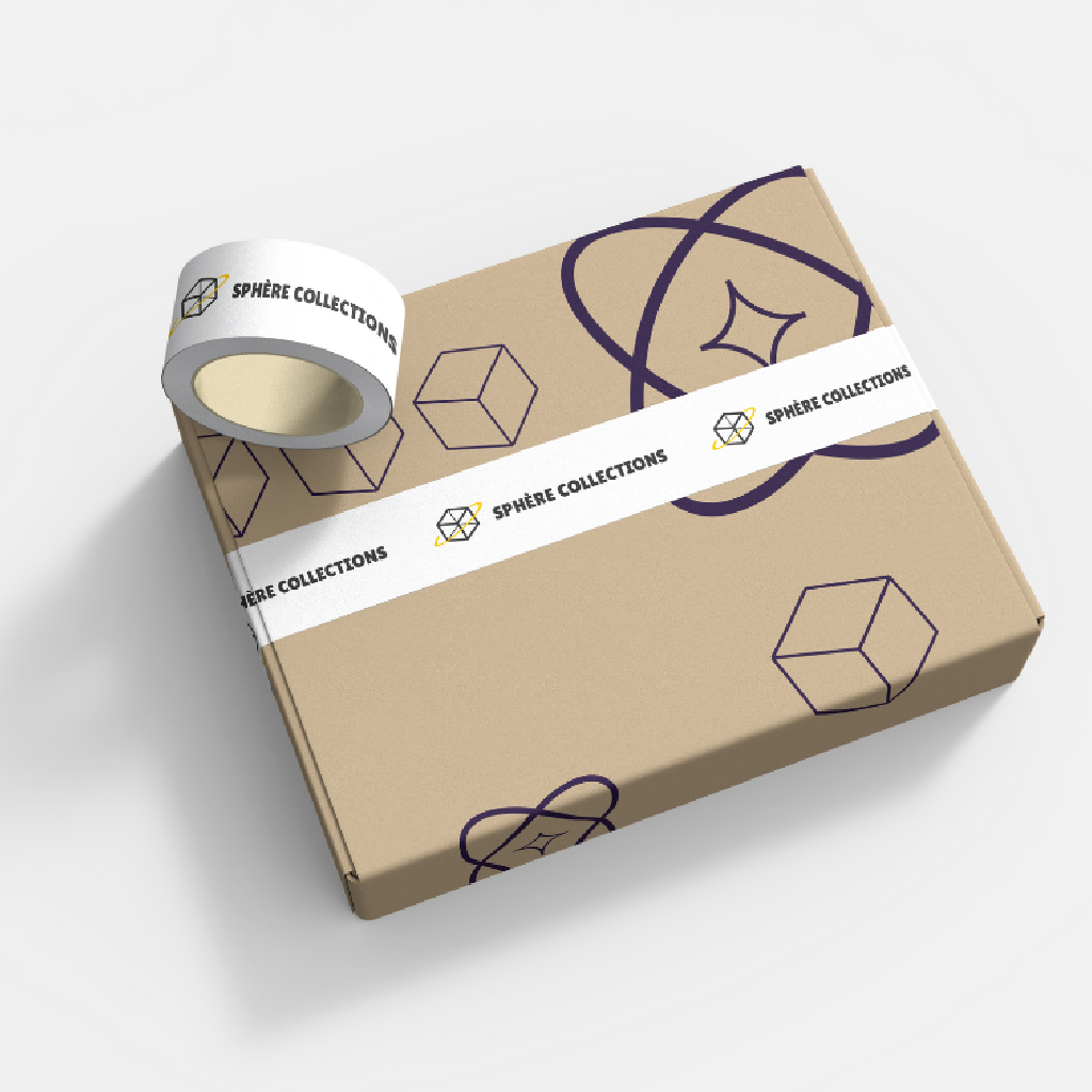 Mockup de colis personnalisé conçu pour renforcer l’identité visuelle et l’expérience de marque